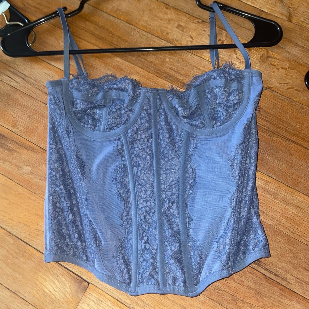 urban corset slate blue size medium